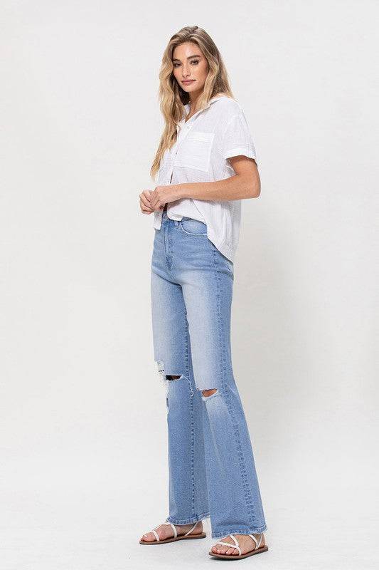 High Rise Vintage Flare Jeans Eye Candy Sensation