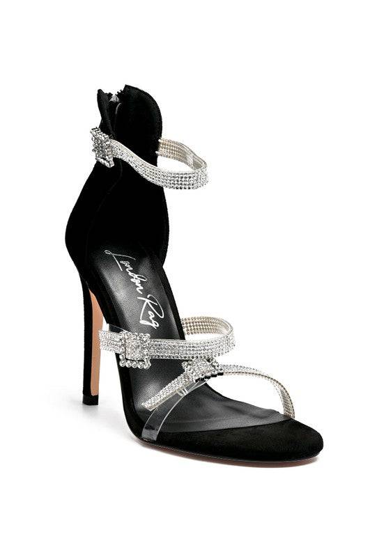 INES BLING STRAP HIGH HEEL SANDALS Eye Candy Sensation