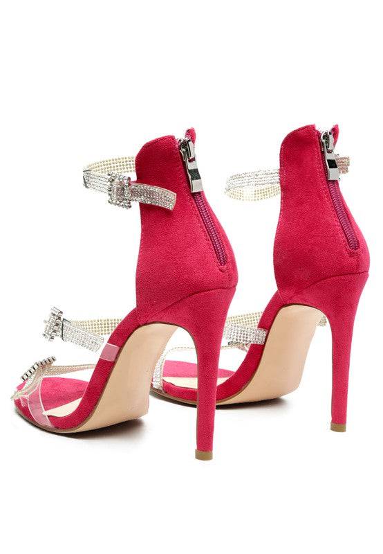 INES BLING STRAP HIGH HEEL SANDALS Eye Candy Sensation