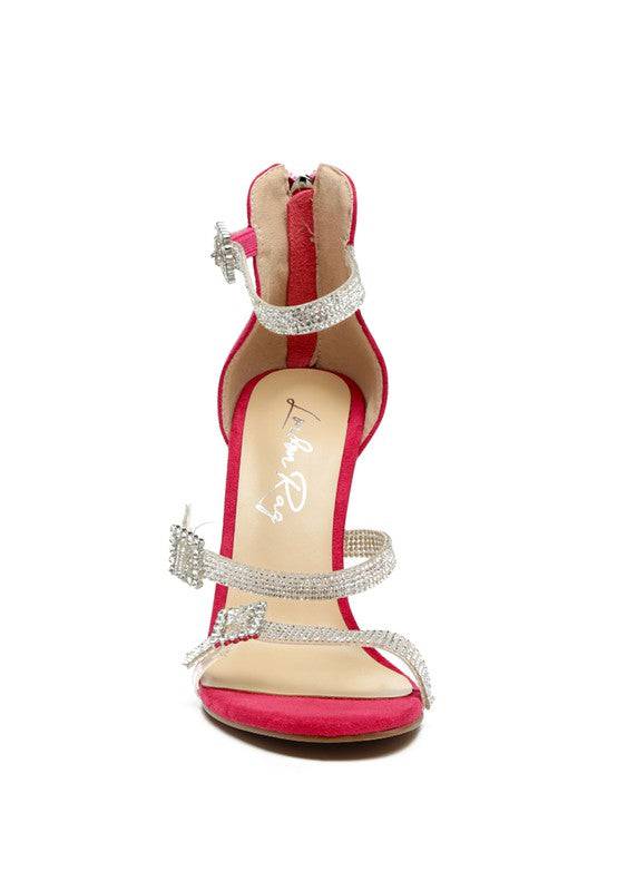 INES BLING STRAP HIGH HEEL SANDALS Eye Candy Sensation