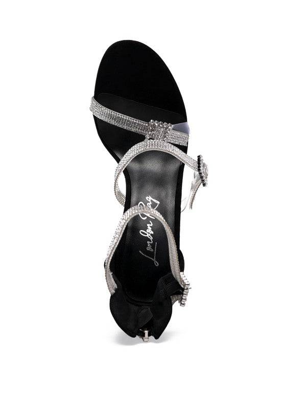 INES BLING STRAP HIGH HEEL SANDALS Eye Candy Sensation