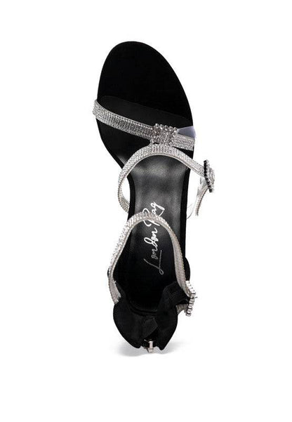 INES BLING STRAP HIGH HEEL SANDALS Eye Candy Sensation