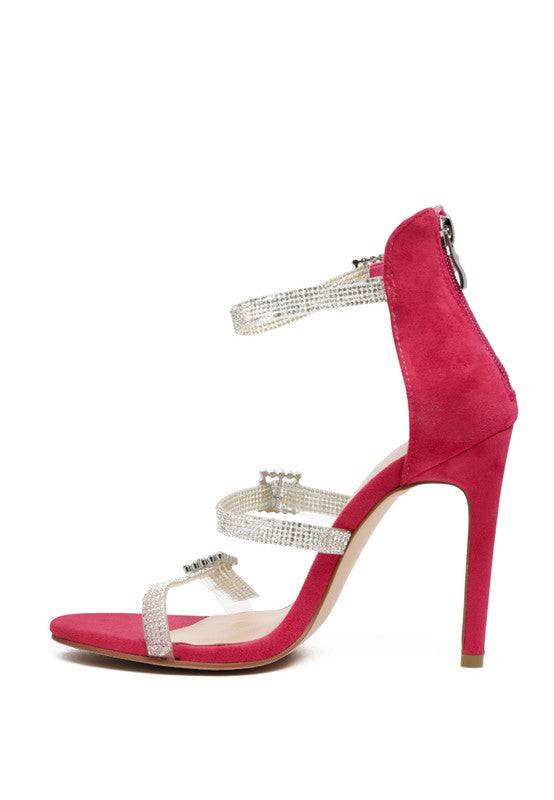 INES BLING STRAP HIGH HEEL SANDALS Eye Candy Sensation