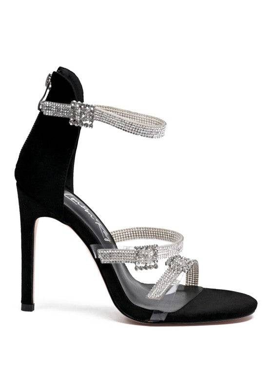 INES BLING STRAP HIGH HEEL SANDALS Eye Candy Sensation