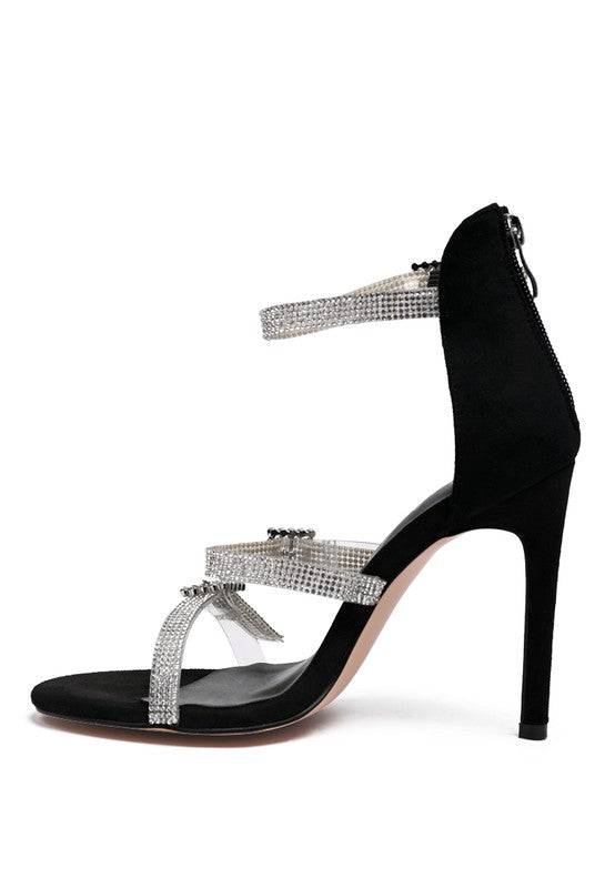 INES BLING STRAP HIGH HEEL SANDALS Eye Candy Sensation