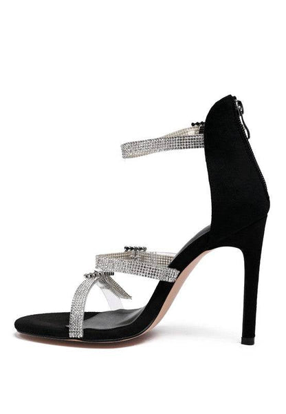 INES BLING STRAP HIGH HEEL SANDALS Eye Candy Sensation