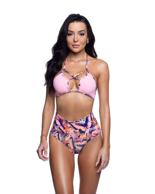 JR267 - Criss-Cross Halter Top