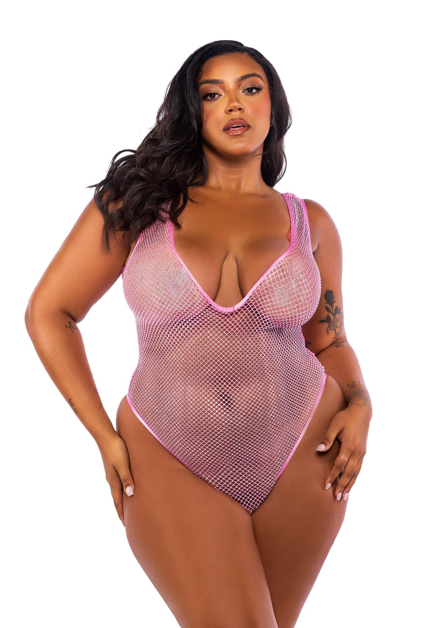 LI755 - Think Pink Rhinestone Teddy - Eye Candy Sensation