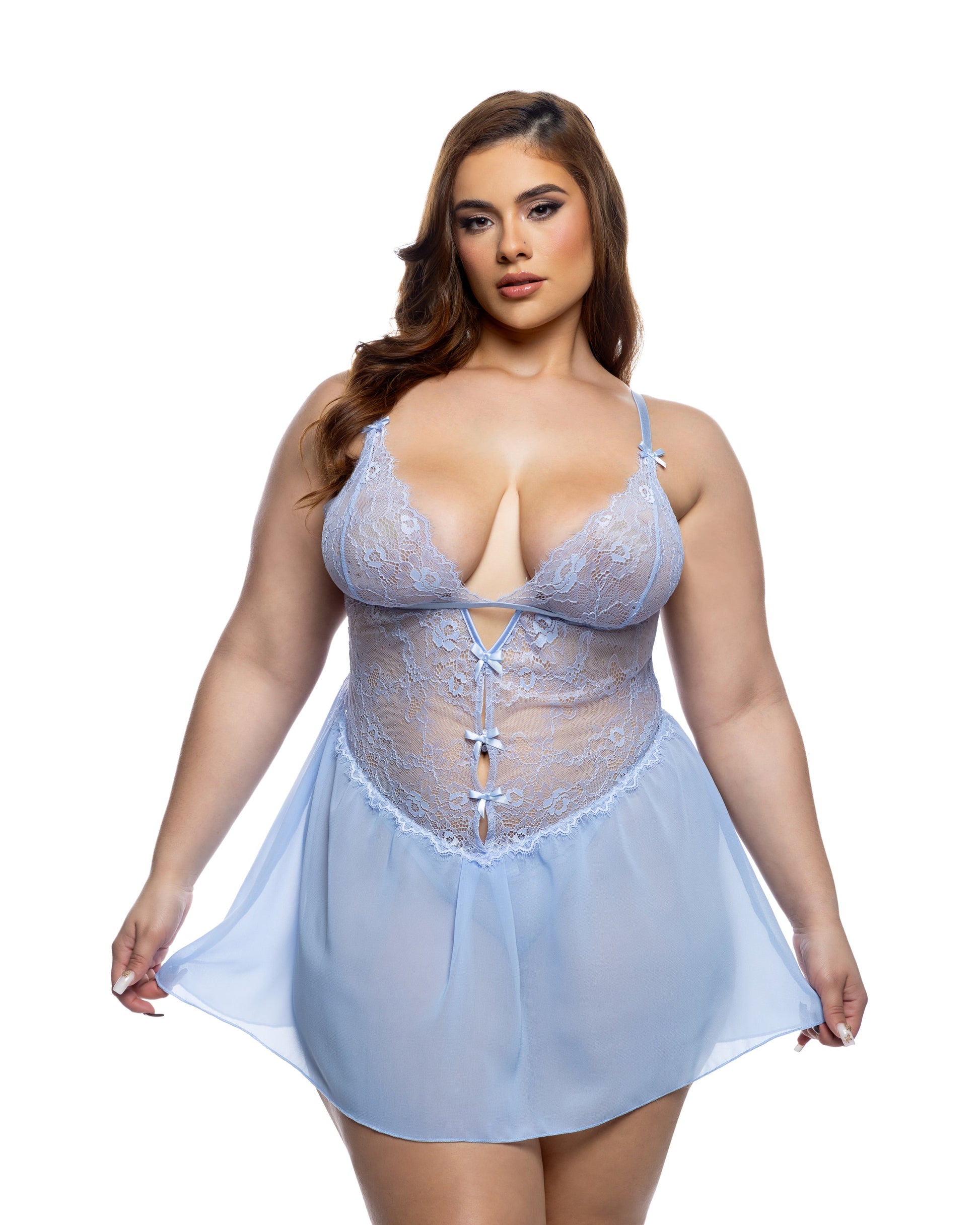 LI810 - Paradise Dream Babydoll 2pc Set - Eye Candy Sensation Apparel & Accessories