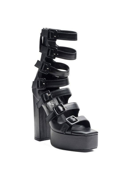 LONDON RAG SAROUCHI CAGED HIGH HEEL BUCKLE SANDAL Eye Candy Sensation