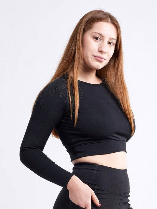 Long-Sleeve Crop Top Eye Candy Sensation