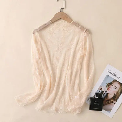 Long sleeve mesh top Miss Sparkling