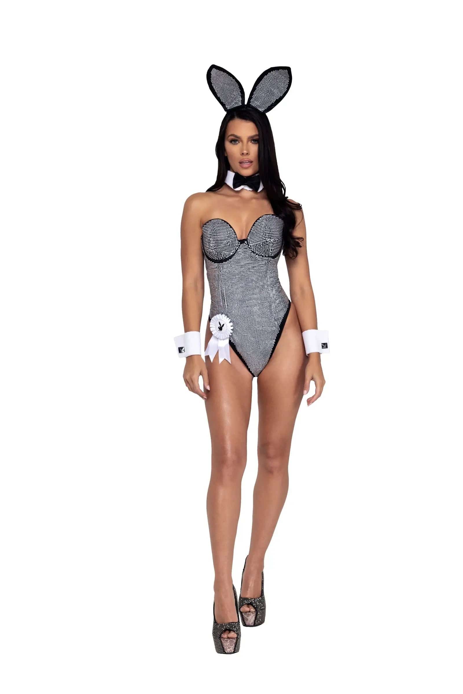 PB148 - 8PC Playboy Rhinestone Bunny Eye Candy Sensation