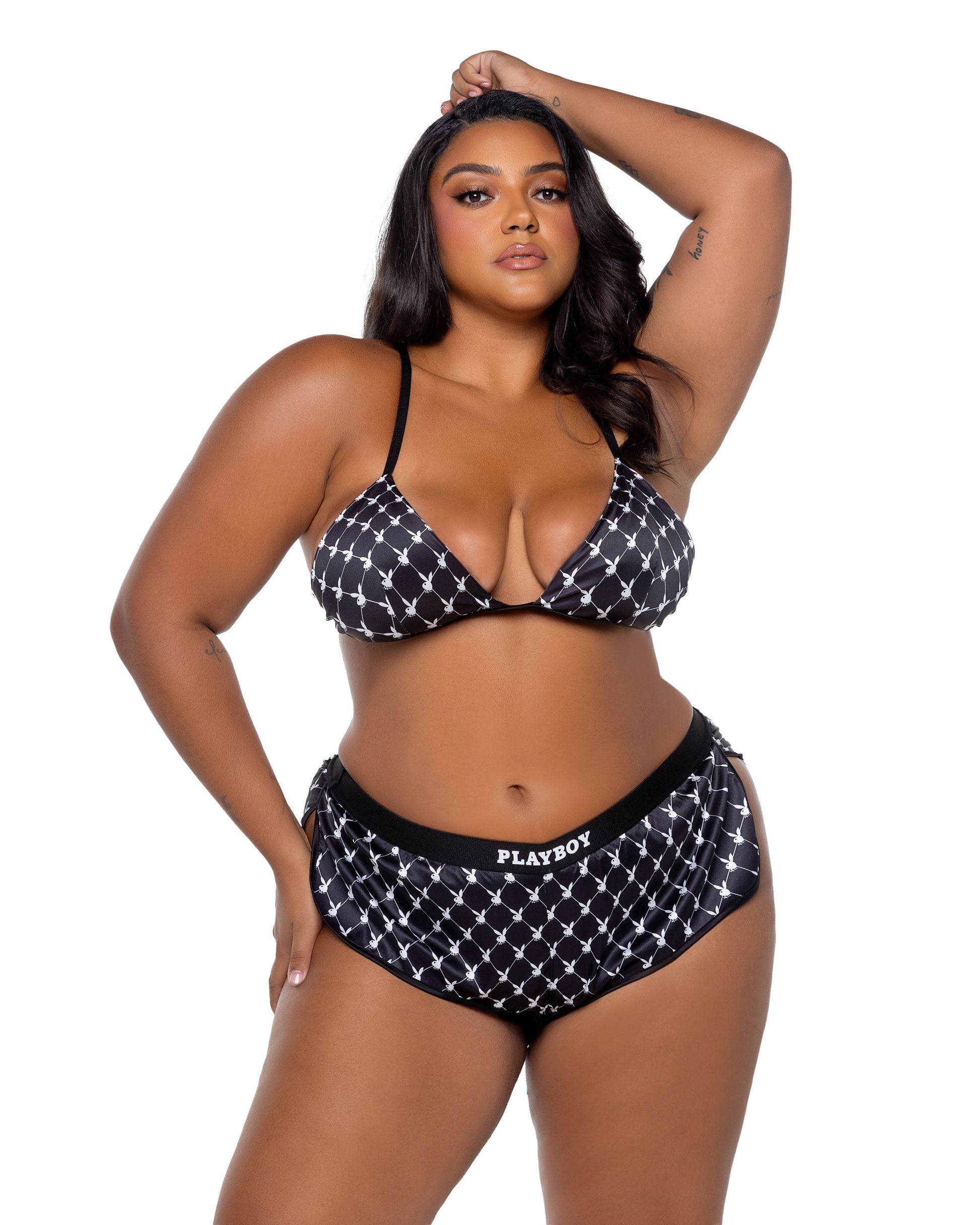 PBLI165 - Playboy Bunny Smoke Lounge 2pc Set Roma Costume, Inc.