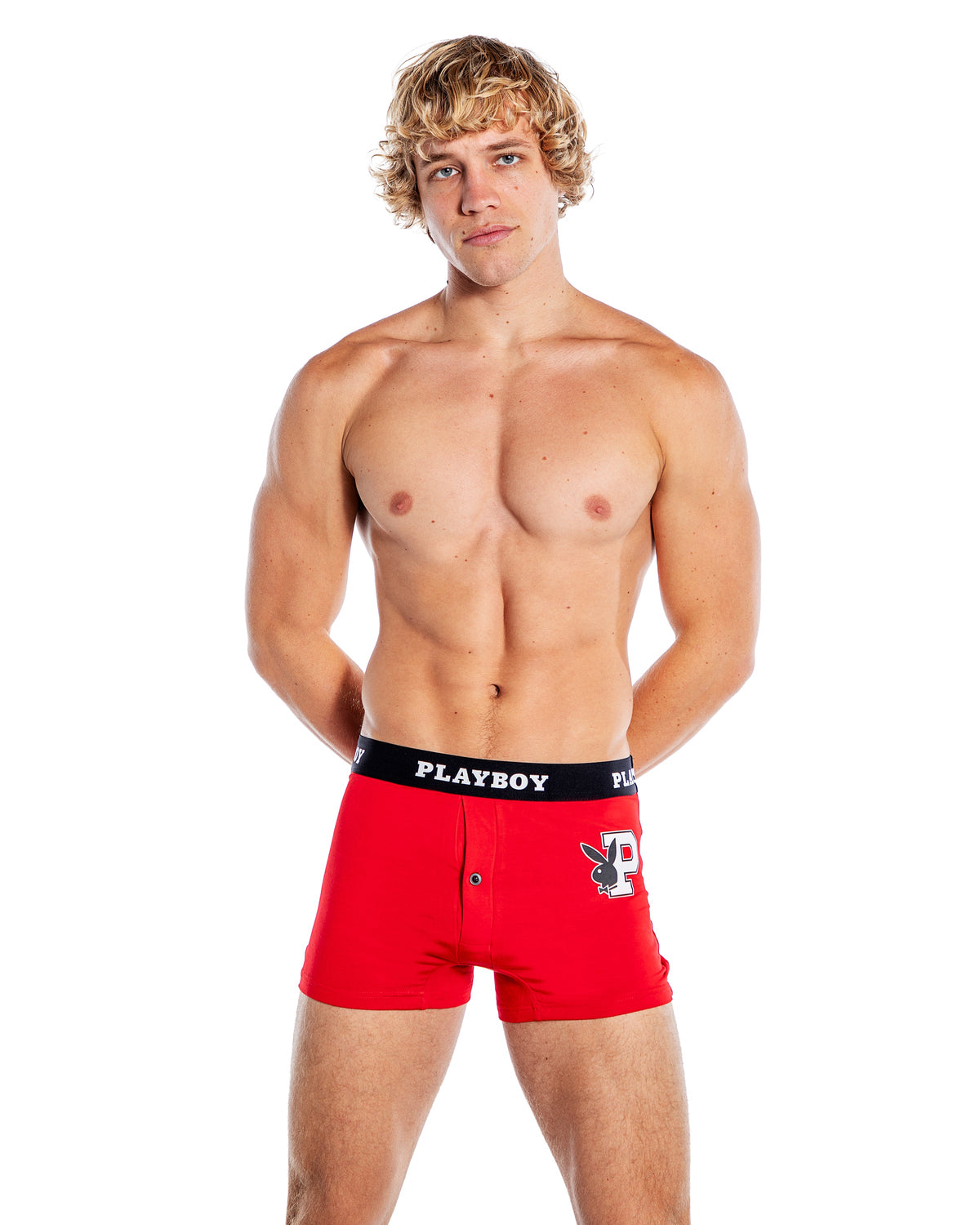 PBLI170 - Playboy Mens Varsity Modal Boxer Briefs Roma Costume, Inc.