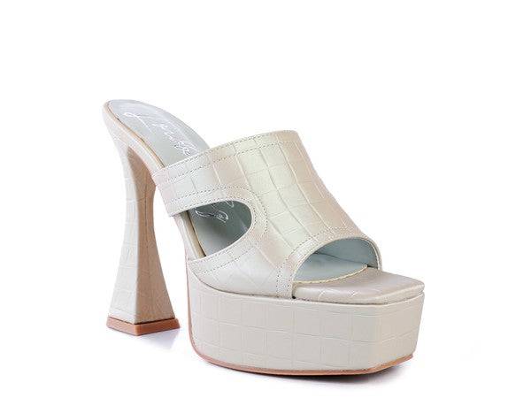 PDA High Heel Platform Croc Sandals Eye Candy Sensation