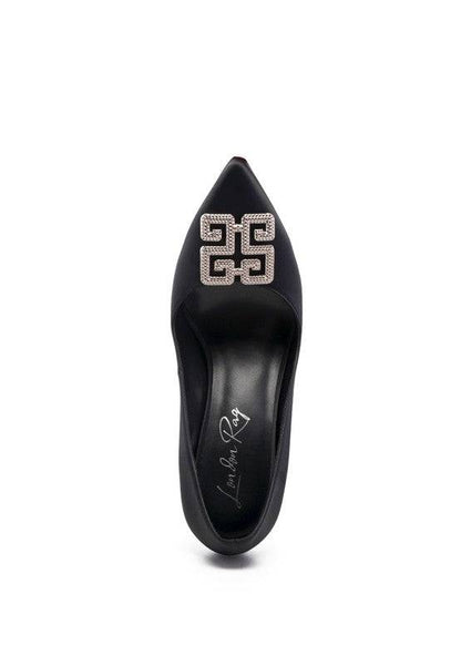 PRISCA STILETTO CRYSTAL BROOCH PUMPS Eye Candy Sensation