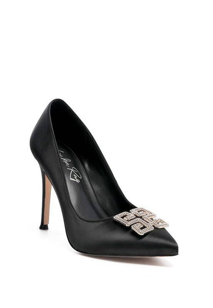 PRISCA STILETTO CRYSTAL BROOCH PUMPS Eye Candy Sensation