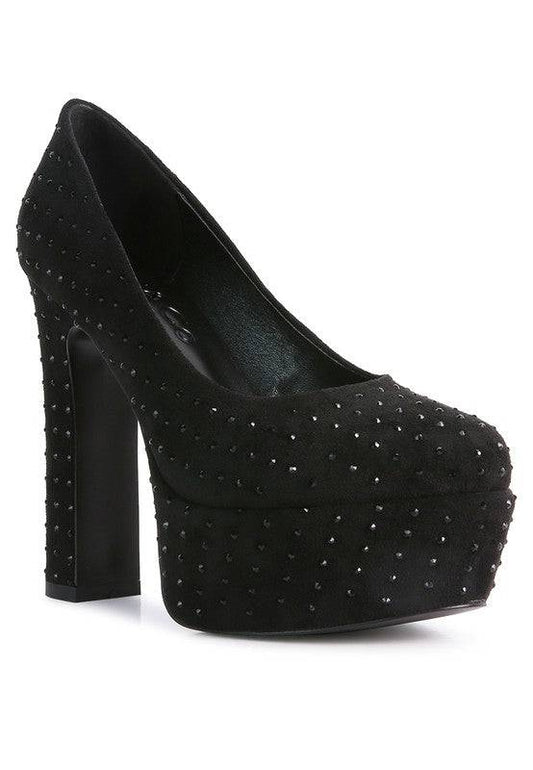 Poppins Glinting Platform High Pumps Eye Candy Sensation