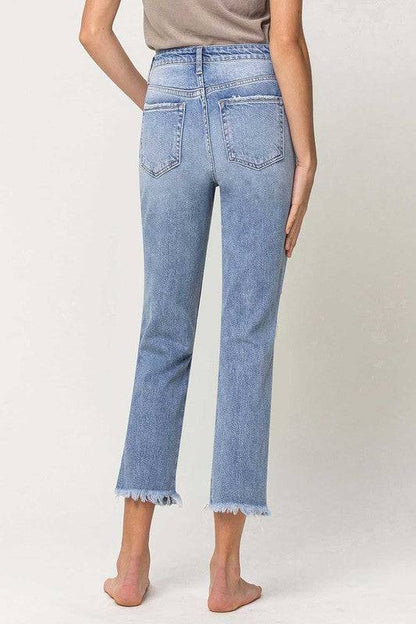 SUPER HIGH RISE DISTRESSED  RELAXED STRAIGHT Eye Candy Sensation