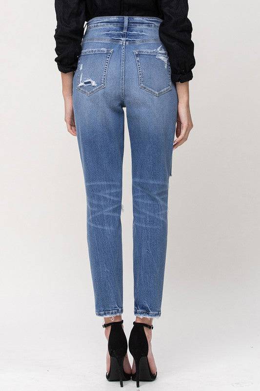 SUPER HIGH RISE STRETCH MOM JEANS Eye Candy Sensation