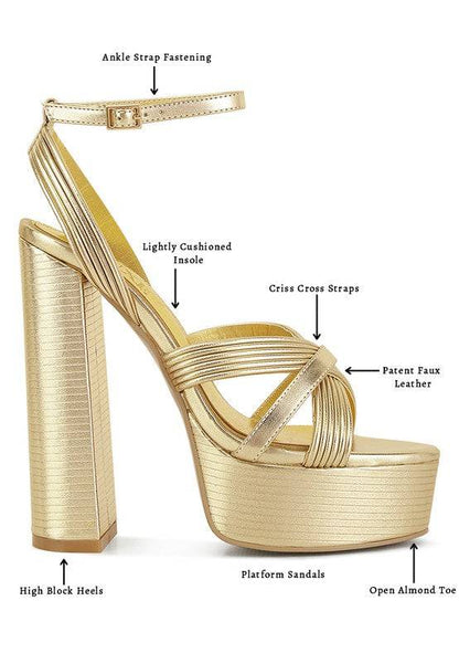 Splendid Cross Strap High Heeled Sandals Eye Candy Sensation