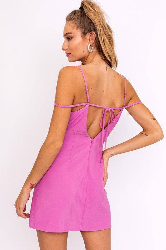 Strap Detail Mini Dress Eye Candy Sensation