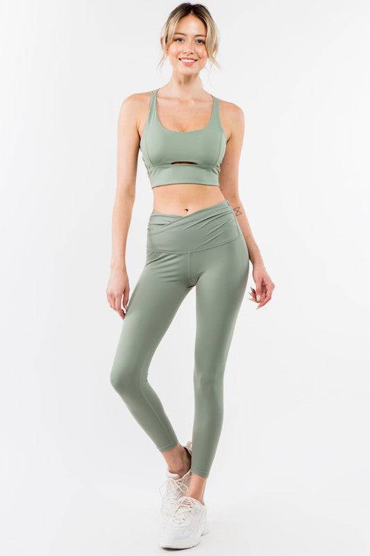 Twisted Waist buttery soft  Leggings Eye Candy Sensation