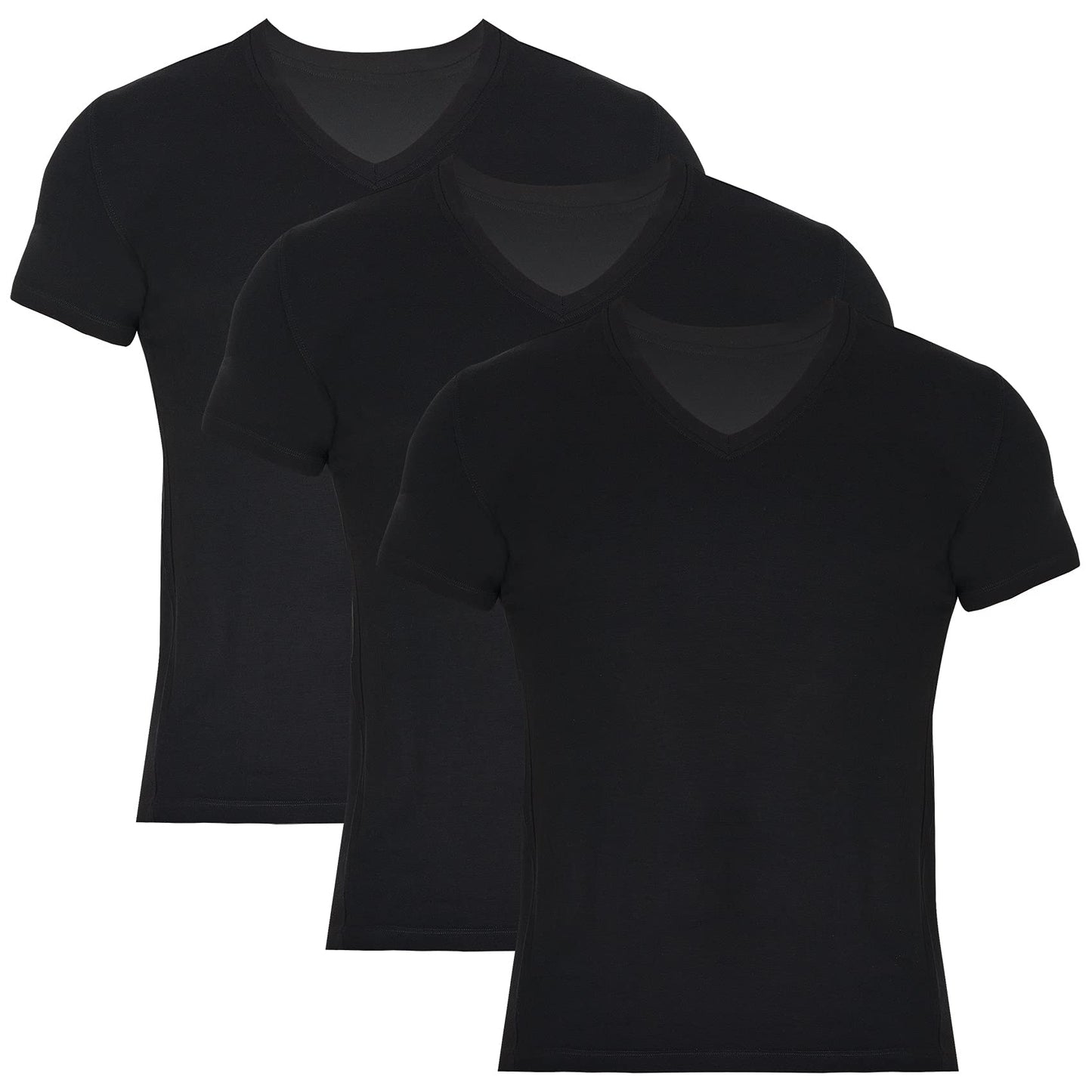 Men’s Bamboo V-Neck Undershirts 3-Pack