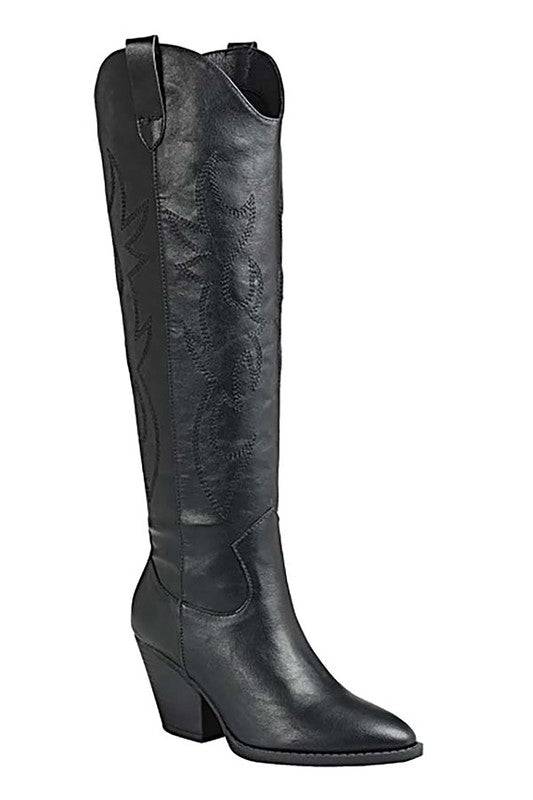 RIVER-17-KNEE HIGH WESTERN BOOT Let's See Style