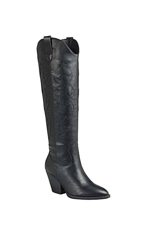 RIVER-17-KNEE HIGH WESTERN BOOT Let's See Style