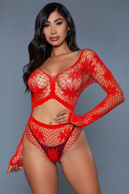 2153 Floral Delight Bodystocking Eye Candy Sensation