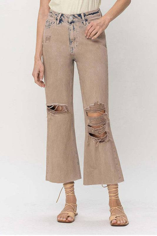 90s Vintage Crop Flare Eye Candy Sensation