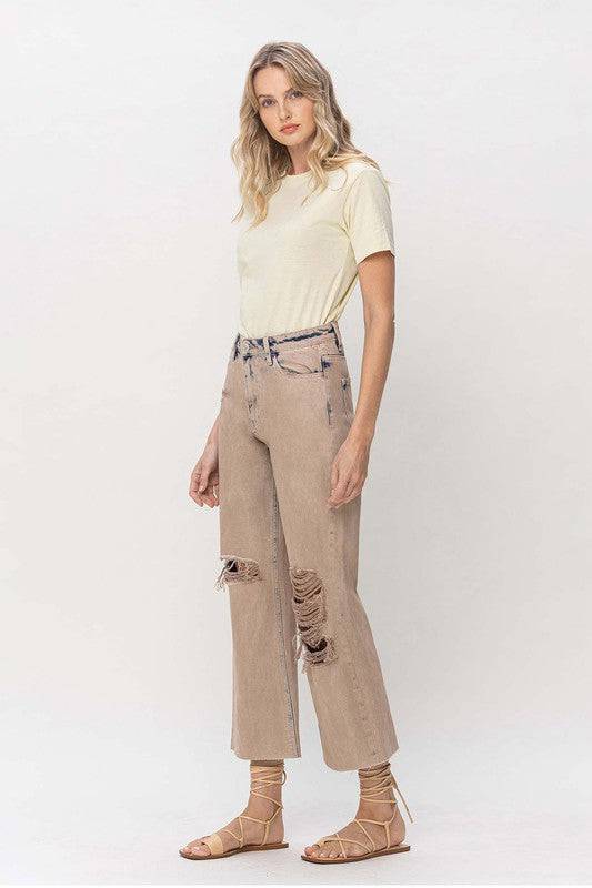 90s Vintage Crop Flare Eye Candy Sensation